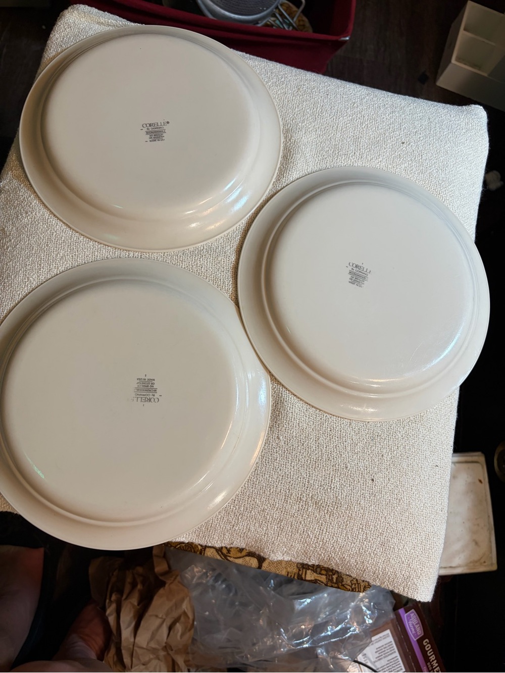 Vintage Corelle Abundance 8.5" Luncheon Salad Plates Set of 6. Retro vibe - Picture 7 of 13